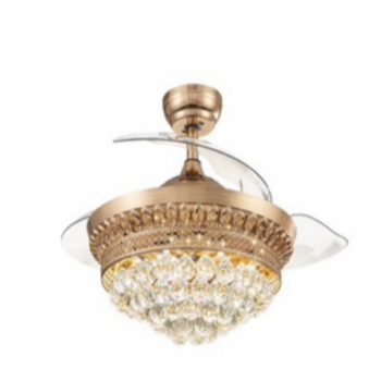 Quạt trần đèn giấu cánh nhựa ABS QX-TP-S16-C1-VNH