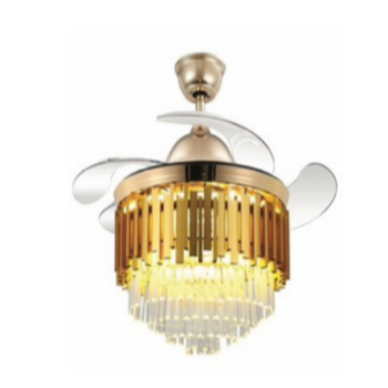 Quạt trần đèn giấu cánh nhựa ABS QX-TP-S169-C1-VNH