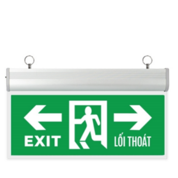 Đèn Exit chỉ hướng 2 mặt trái phải