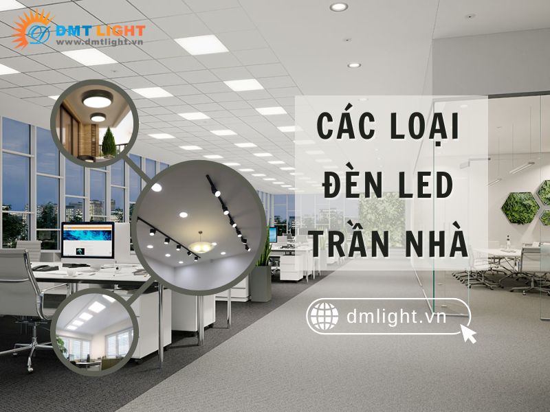 Các loại đèn LED trần nhà được sử dụng phổ biến nhất 2026