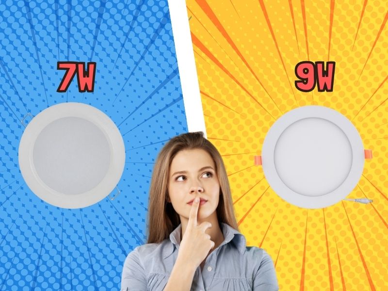 So sánh đèn 7W và 9W | Lựa chọn nào phù hợp? – Chi tiết A-Z